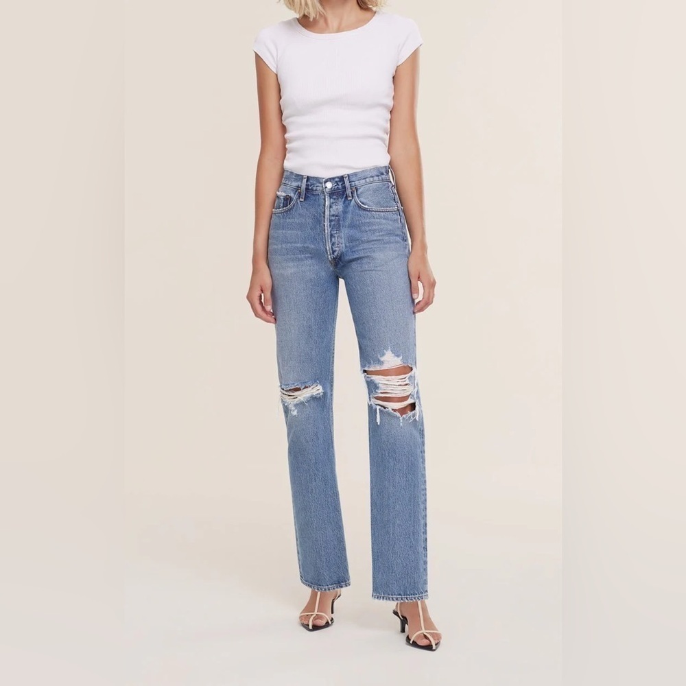 AGOLDE Lana Ripped Jeans 26 - Picture 3 of 11